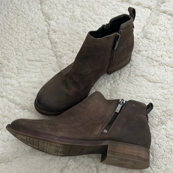 Franco Sarto Shoes - Franco Sarto Artist Collection Flat Ankle Booties - Distressed look